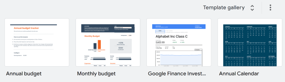Google Sheets Dashboard Templates